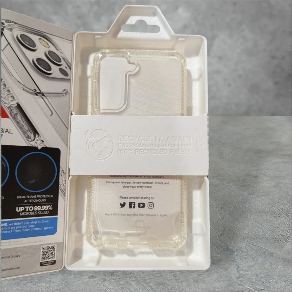 T2 Itskins Spectrum Clear Case for Samsung Galaxy S21 4G / 5G See Description